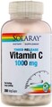 Solaray Timed-Release Vitamin C, 1000 Mg, Ascorbic Acid, Acerola Cherry &amp; Rose Hips, Antioxidant, Healthy Skin, Bone, Immune Function, 250 Vege Caps