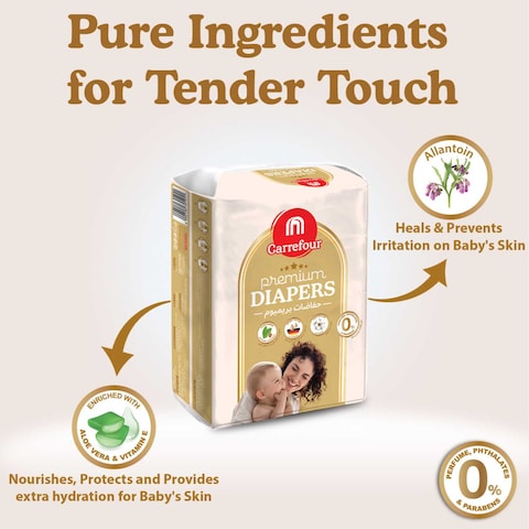 Carrefour Premium Diapers Size 6 13kg+ 36 Diapers