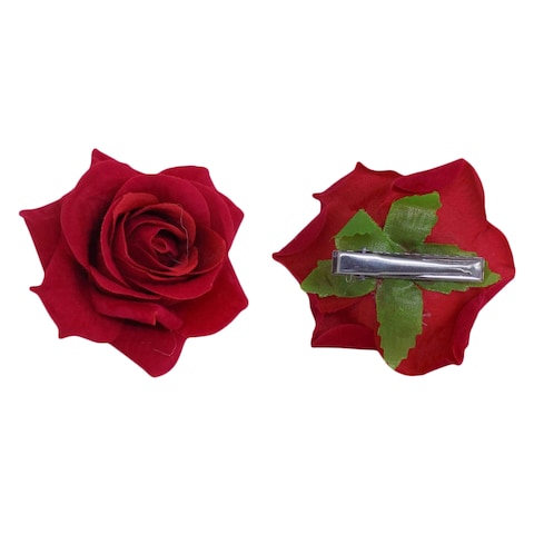 FABULOUS ROSY HAIR CLIPS