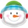 Creative Converting-Snowman Plastic Serving Tray 14in 1pcs< >Multicolor< >14in< >Any Ages< >