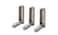 Folding hook, aluminium/beige,3pack