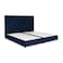 In House Janwa Velvet Bed Frame - Queen - 200x150 cm - Dark Blue
