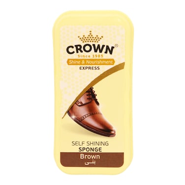 كراون أسفنجة تلميع الأحذية - بني