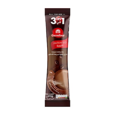 Carrefour 3-In-1 Intense Instant Coffee Mix Stick 20g