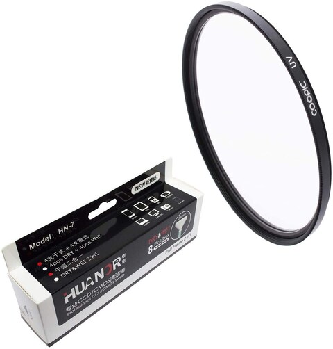 Coopic 62mm Uv Lens Protective Filter With 8Pcs Huanor Hn7 24mm Dry &amp; Wet Professional Ccd/cmos Swab Camera Sensor Cleaner For All Cameras