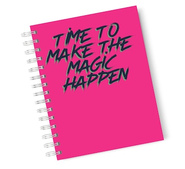 Buy Loud Universe Hardcover Notebook Magic Take Time Motivation Quote ...