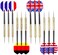 ULTIMAX Dart Pin Aluminum Metal Dart Shafts, Brass Barrels and Various Dart Stainless Steel Needle Tip Dart Professional Darts or Beginner Throwing Darts-3 Pcs