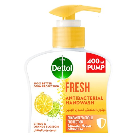 Dettol Fresh Anti Bacterial Liquid Handwash 400ml