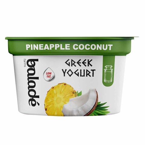 Buy Balade Low Fat Pineapple Coconut Greek Yogurt 180g in Kuwait