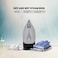 Dry and Wet Steam Iron With Self-clean function Adjustable Temperature Control Ceramic Soleplate 2200W Black