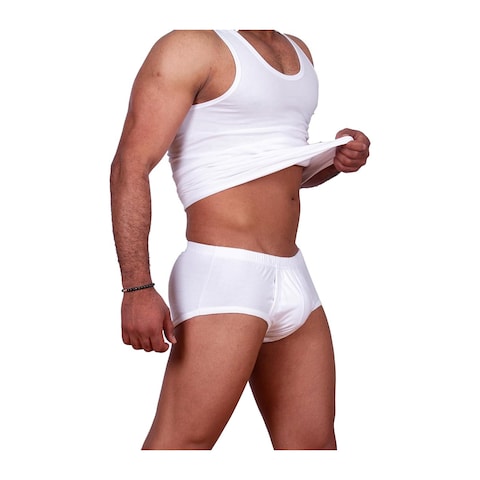 Jill M1299 Brief for Men - Size 9 - White