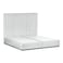 In House Alkmar Velvet Bed Frame - Queen - 200x160 cm - White