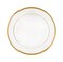 Royalford Premium Bone China Plates, 10.5" Flat Dinner Plate, Rf10464, Round Shape Plate With Elegant Golden Border, Ideal For Dinner, Lunch, Breakfast, Parties &amp; More