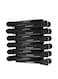 12 Piece Soft-Touch Sectioning Clips Black 35g