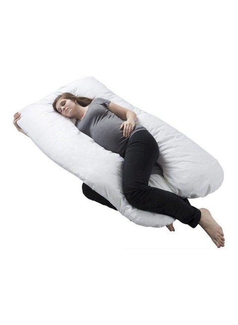 Generic U Shape Cotton Maternity Pillow Cotton White 120X80cm