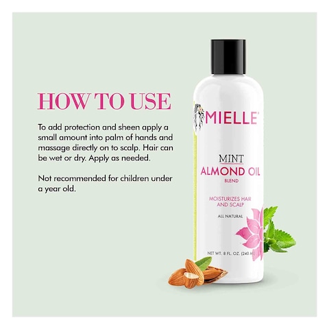 Mielle Organic Mint Almond Hair Oil 240ml