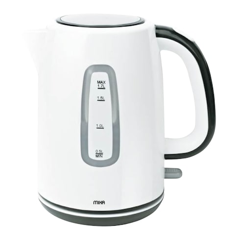 Mika Mkt1601 Cordless Electric Kettle 2200W 1.7L White &amp; black
