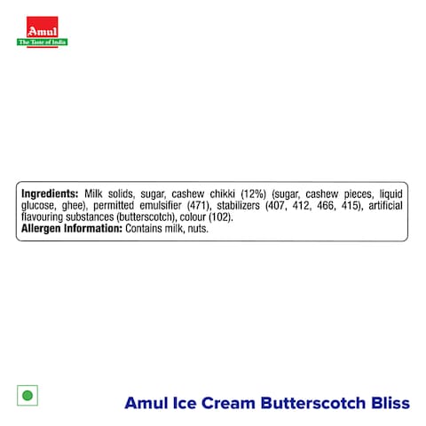 Amul Butterscotch Bliss Ice Cream 1L