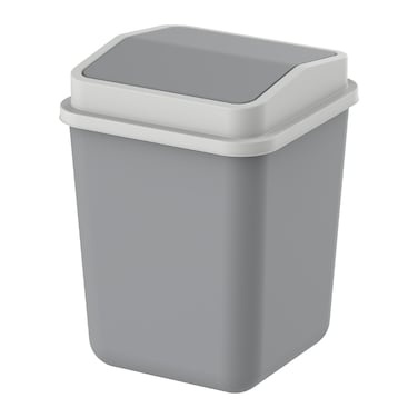 Cosmoplast Swivel Waste Bin 15L Grey/White