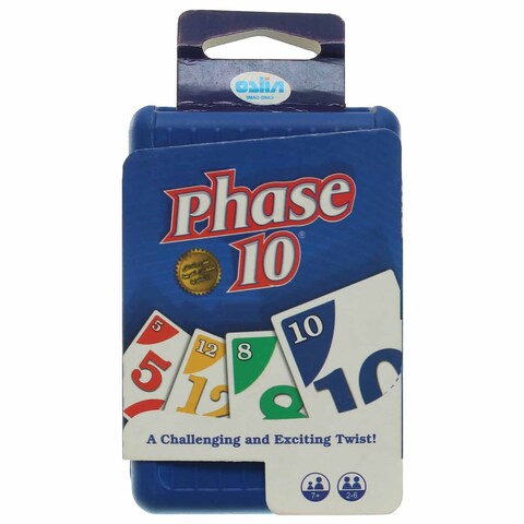  نيلكو 11142 لعبة البطاقات Phase 10 بعلبة بلاستيكية