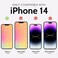 SHOWAY Case Cover for iPhone 14 (6.1-Inch), Hard Back Slim Shockproof Bumper Cover Anti-Scratch Crystal Clear Case for iPhone 14 6.1