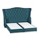 In House Taj Mahal Linen Bed Frame - Single - 200x120cm - Turquoise