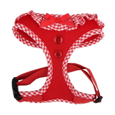 Puppia Vivien Harness A Red L Neck 13.5&quot; Chest 20-29&quot;