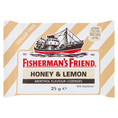 Fisherman's Friend Honey And Lemon Sugar Free Lozenges 25g