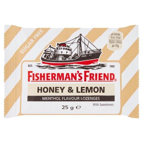 Fisherman&#39;s Friend Honey And Lemon Sugar Free Lozenges 25g