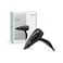 BaByliss Powerlight Hair Dryer with Concentrator Nozzle D212SDE, Black, 2000 W