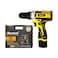 ROXON Premium Quality Cordless Impact Drill. Li-ion Battery / 12V / 1300mAh / 220-240V / 50-60Hz With 59 Pcs Tools Box - RX12VCD