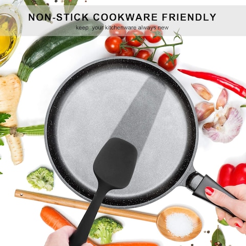 Silicone Spatula Set - 6 Piece Non-Stick Rubber Spatula Set, Heat-Resistant Spatula Kitchen Utensils Set for Cooking, Baking and Mixing