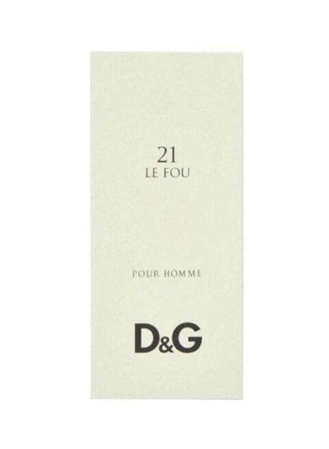 香水(男性用) D&G 21 LE FOU 100ml Dolce & Gabbana 21 LE FOU POUR HOMME 3.3 oz 100 ml Eau De