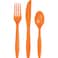 Creative Converting- Touch Of Color Sunkissed Orange Assrt Cutlery 24pcs< >Orange< >