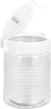 Royalford Crystalia Round Canister 1200ml - Portable &amp; Stackable Design, Transparent Body With Tight Lid, Perfect For Preserving Snacks, Chocolate Bars, Cookies, Cereals &amp; More