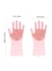 Generic 2-Piece Cleaning Gloves With Scrubber Brush Pink 16X34X6Centimeter