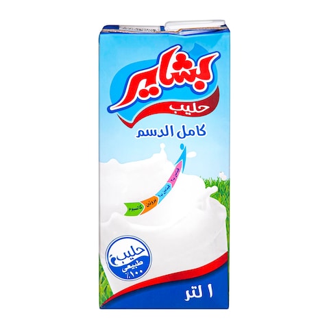 حليب كامل الدسم بشاير - 1 لتر
