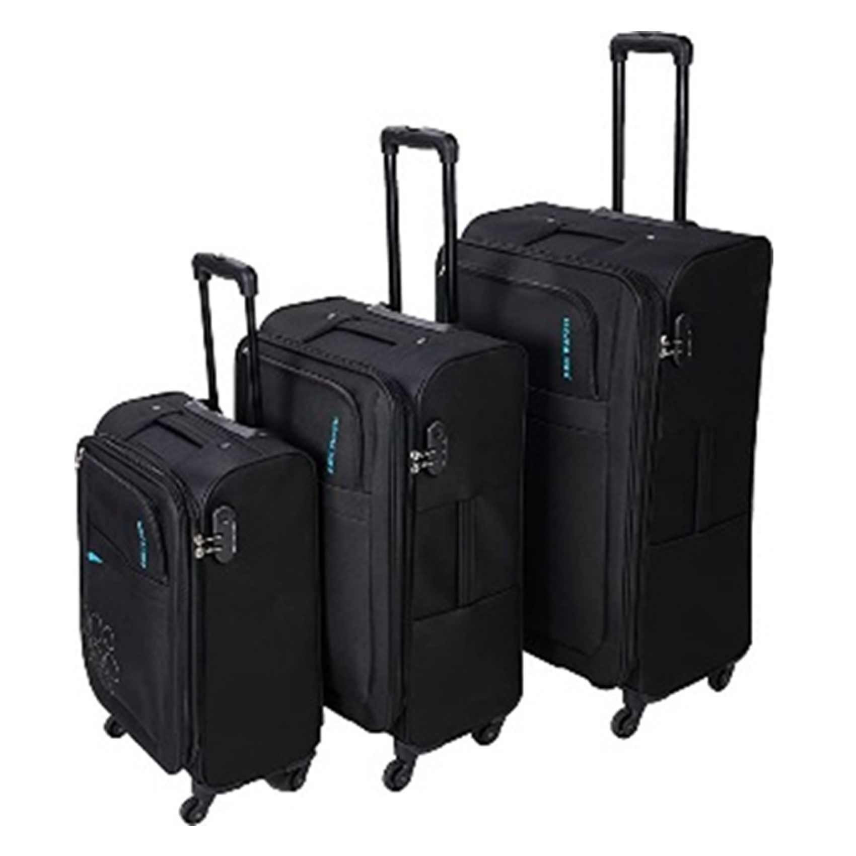 Kamiliant Spinner Luggage Trolley Bag Set Of 3 Pieces - Black