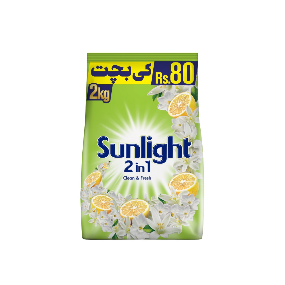 Sunlight 2-In-1 Clean And Lemon Fresh 2 kg