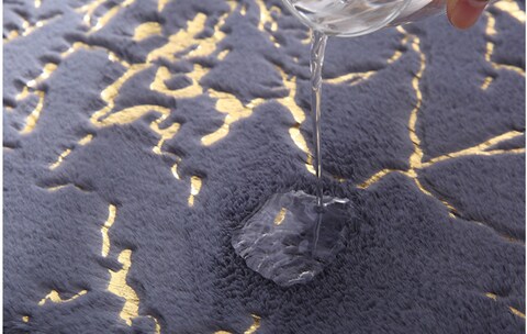 Super Soft Rabbit Fur Round Living Room Carpet With Water Proof Material And Anti Slip Bottom (Size 80CM)