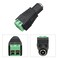 Generic-Black Power Adapter Female Connector Plug for LED Strip Light