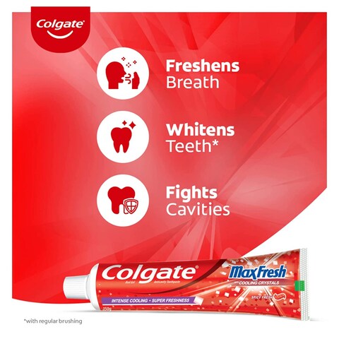 COLGATE T.PASTE MAXFRES SPCY 75MLX4