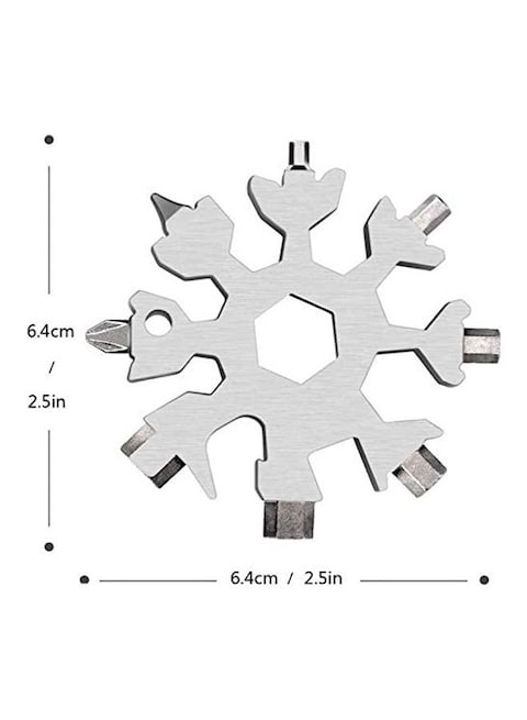 Wtrtr 19-In-1 Stainless Steel Snowflake Multi-Tool