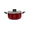 Prestige Safecook Casserole With Lid PR22101 Red 24cm