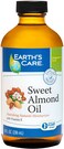 Earth's Care Sweet Almond Oil, Expeller Pressed, No Colors, Fragrances Or Parabens, Vegan, 8 Fl. Oz.