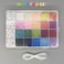Sky-Touch 3500 Letter Beads And Pony Beads 24-Grid Bead Kit Set Rope Mini Seed Beads Set For Jewelry Making Bracelet Beads Finding DIY Crafts Beading Needles For Jewelry Bracelet Making - 4mm