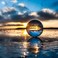 Docooler-Transparent Crystal Ball Household Decoration Solid Photography Glass Different Angle of the World 40mm