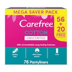 Buy Carefree Breathable Panty Liners 76pieces in Saudi Arabia