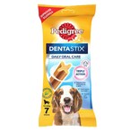 Buy Pedigree Dentastix Daily Oral Care Chicken Medium Dog Treat 180g (7 Sticks) in Kuwait