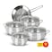 Korkmaz stainless steel alfa cookware set 9 pieces